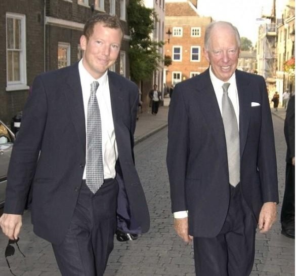 Jacob Rothschild with His Son Nathaniel Philip Rothschild ジェイコブ・ロスチャイルドと彼の息子ナサニエル・フィリップ・ロスチャイルド
